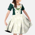 Australia Cricket Custom Kid Short Sleeve Dress Go Aussie Test Dynamic White - Aussie Hoodie