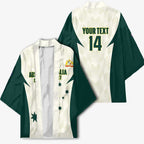 Australia Cricket Custom Kimono Go Aussie Test Dynamic White - Aussie Hoodie