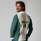 Australia Cricket Custom Long Sleeve Polo Shirt Go Aussie Test Dynamic White - Aussie Hoodie