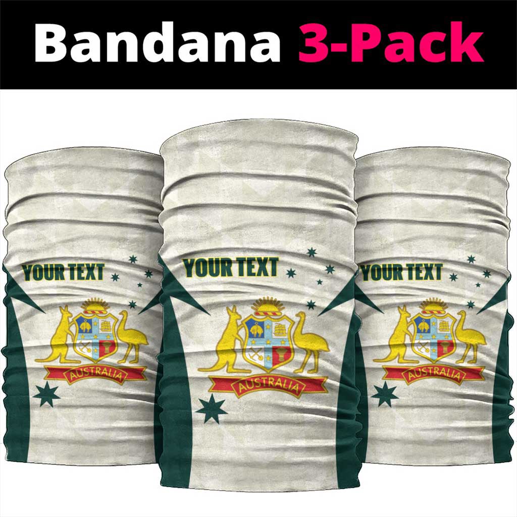 Australia Cricket Custom Neck Gaiter Go Aussie Test Dynamic White - Aussie Hoodie
