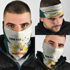 Australia Cricket Custom Neck Gaiter Go Aussie Test Dynamic White - Aussie Hoodie