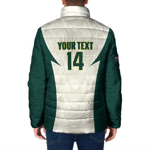 Australia Cricket Custom Padded Jacket Go Aussie Test Dynamic White - Aussie Hoodie