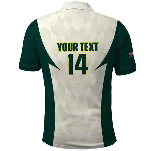 Australia Cricket Custom Polo Shirt Go Aussie Test Dynamic White - Aussie Hoodie