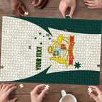Australia Cricket Custom Puzzle Go Aussie Test Dynamic White - Aussie Hoodie