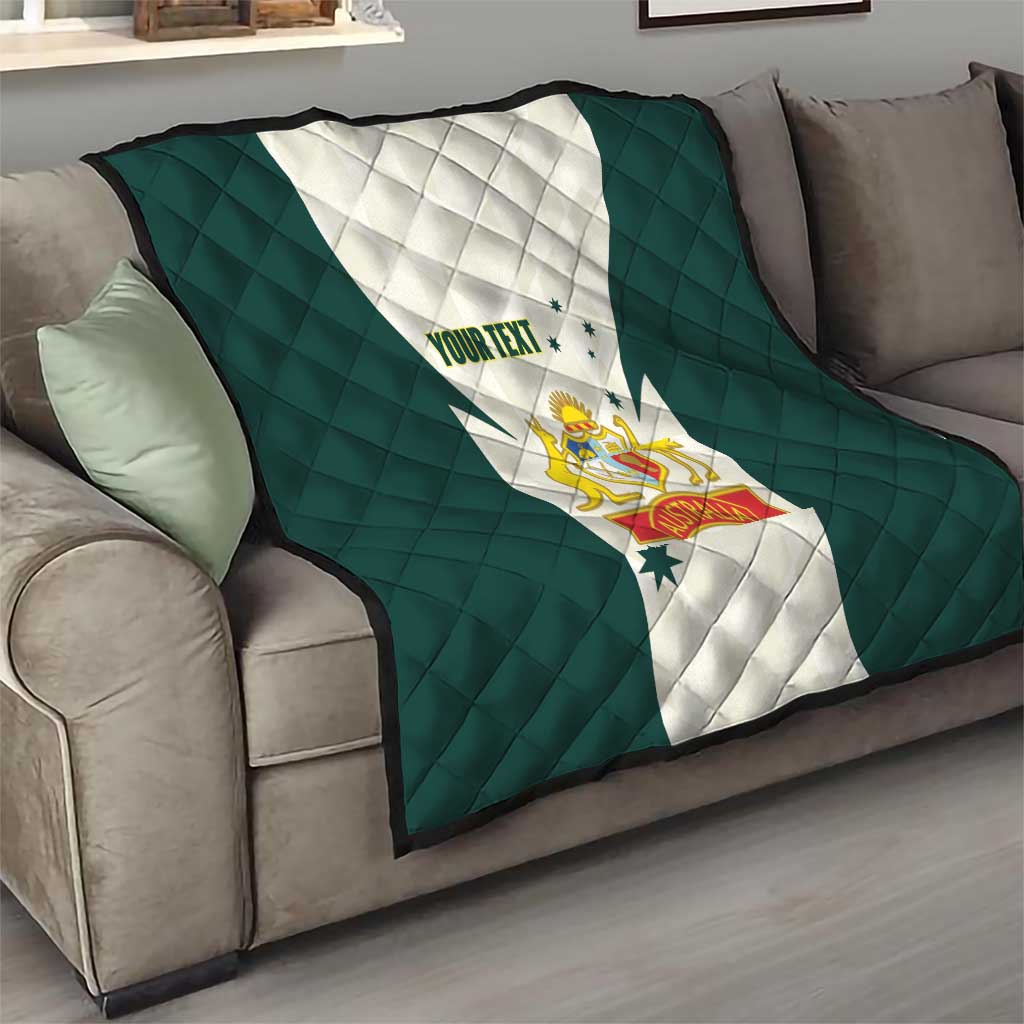 Australia Cricket Custom Quilt Go Aussie Test Dynamic White - Aussie Hoodie