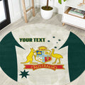 Australia Cricket Custom Round Carpet Go Aussie Test Dynamic White - Aussie Hoodie