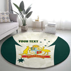 Australia Cricket Custom Round Carpet Go Aussie Test Dynamic White - Aussie Hoodie