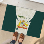 Australia Cricket Custom Rubber Doormat Go Aussie Test Dynamic White - Aussie Hoodie