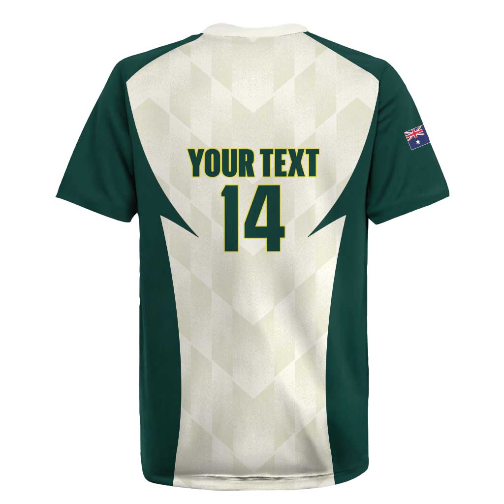 Australia Cricket Custom Rugby Jersey Go Aussie Test Dynamic White - Aussie Hoodie