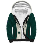 Australia Cricket Custom Sherpa Hoodie Go Aussie Test Dynamic White - Aussie Hoodie