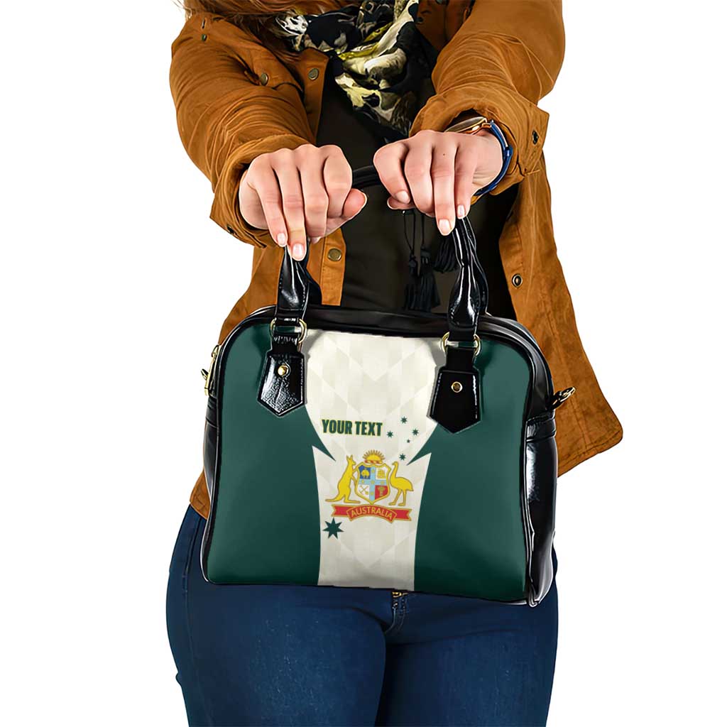 Australia Cricket Custom Shoulder Handbag Go Aussie Test Dynamic White - Aussie Hoodie