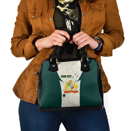 Australia Cricket Custom Shoulder Handbag Go Aussie Test Dynamic White - Aussie Hoodie