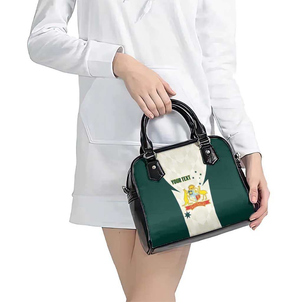 Australia Cricket Custom Shoulder Handbag Go Aussie Test Dynamic White - Aussie Hoodie