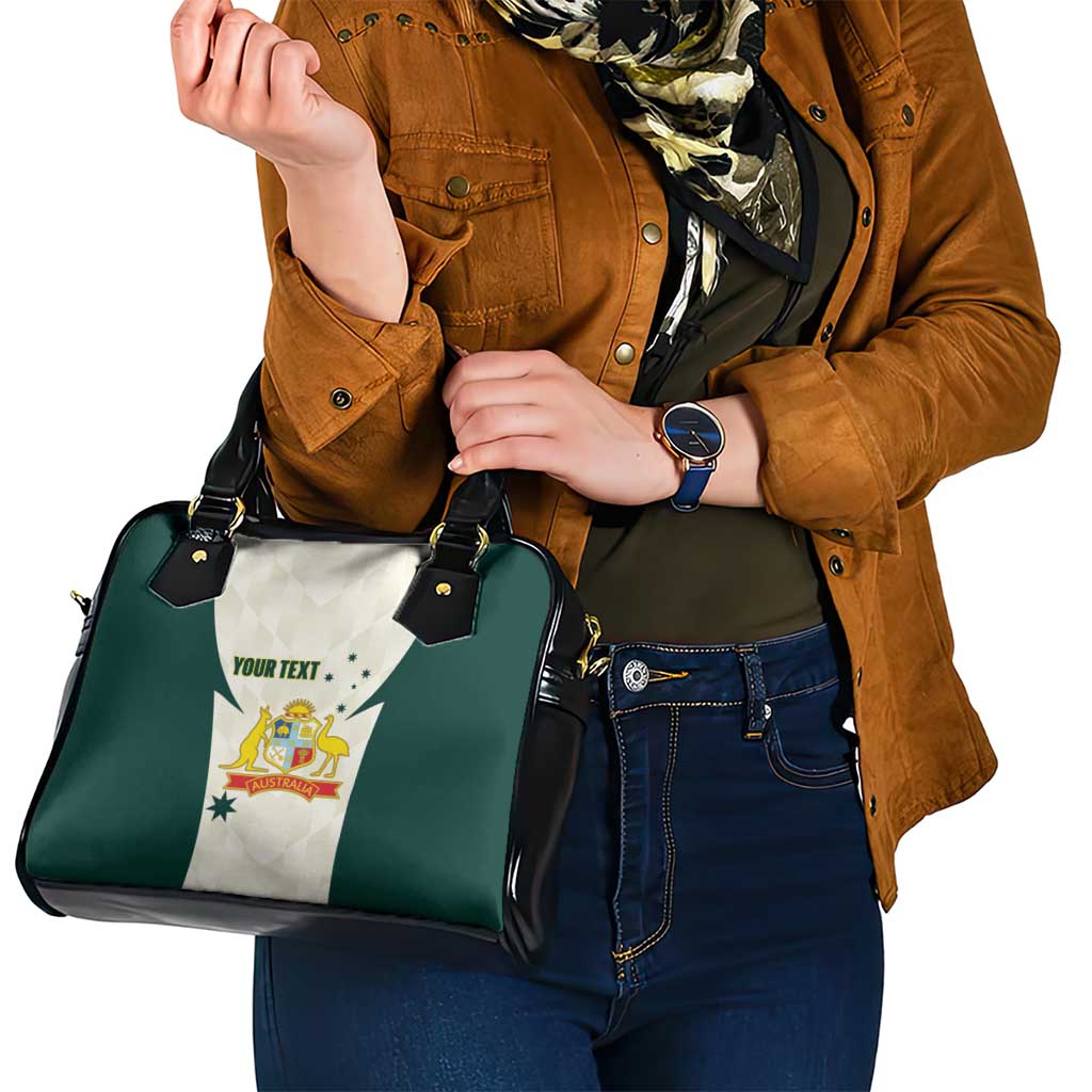 Australia Cricket Custom Shoulder Handbag Go Aussie Test Dynamic White - Aussie Hoodie