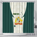 Australia Cricket Custom Shower Curtain Go Aussie Test Dynamic White - Aussie Hoodie
