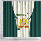 Australia Cricket Custom Shower Curtain Go Aussie Test Dynamic White - Aussie Hoodie
