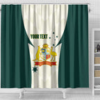 Australia Cricket Custom Shower Curtain Go Aussie Test Dynamic White - Aussie Hoodie