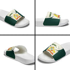 Australia Cricket Custom Slide Sandals Go Aussie Test Dynamic White - Aussie Hoodie