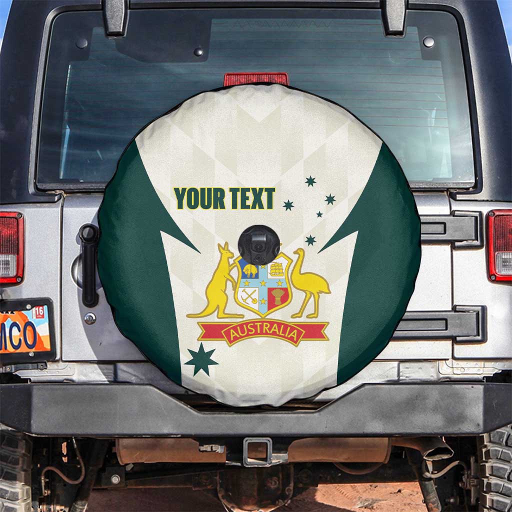 Australia Cricket Custom Spare Tire Cover Go Aussie Test Dynamic White - Aussie Hoodie