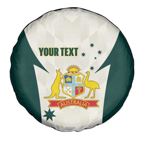 Australia Cricket Custom Spare Tire Cover Go Aussie Test Dynamic White - Aussie Hoodie