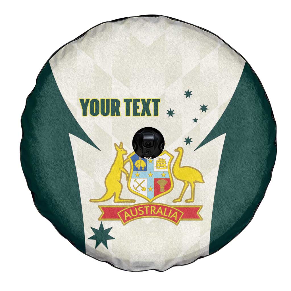 Australia Cricket Custom Spare Tire Cover Go Aussie Test Dynamic White - Aussie Hoodie