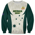 Australia Cricket Custom Sweatshirt Go Aussie Test Dynamic White - Aussie Hoodie