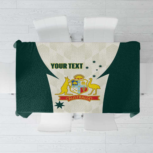 Australia Cricket Custom Tablecloth Go Aussie Test Dynamic White - Aussie Hoodie