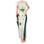 Australia Cricket Custom Tank Maxi Dress Go Aussie Test Dynamic White - Aussie Hoodie