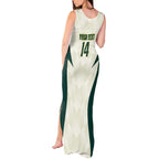 Australia Cricket Custom Tank Maxi Dress Go Aussie Test Dynamic White - Aussie Hoodie