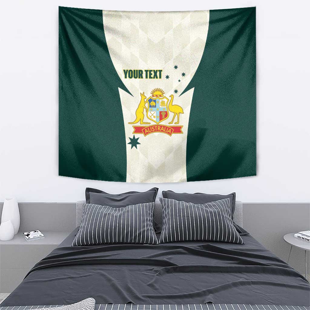 Australia Cricket Custom Tapestry Go Aussie Test Dynamic White - Aussie Hoodie