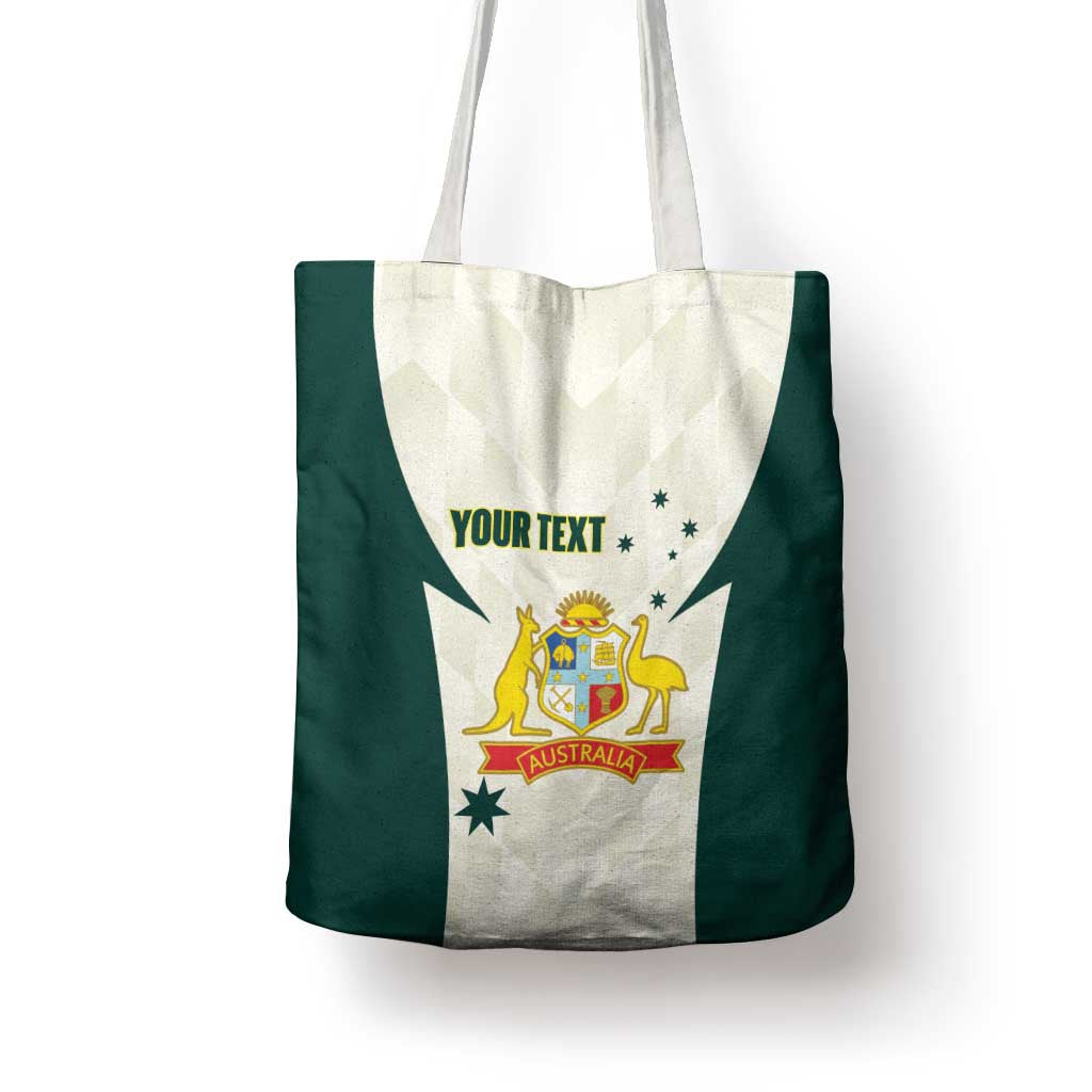 Australia Cricket Custom Tote Bag Go Aussie Test Dynamic White - Aussie Hoodie
