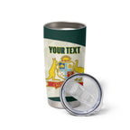 Australia Cricket Custom Tumbler Cup Go Aussie Test Dynamic White - Aussie Hoodie