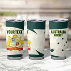 Australia Cricket Custom Tumbler Cup Go Aussie Test Dynamic White - Aussie Hoodie