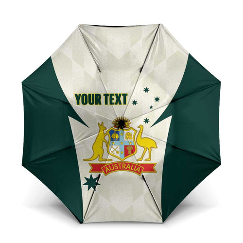 Australia Cricket Custom Umbrella Go Aussie Test Dynamic White - Aussie Hoodie