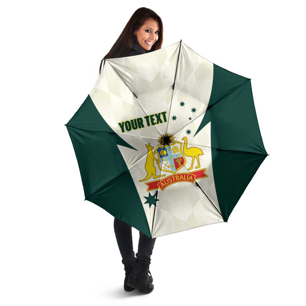 Australia Cricket Custom Umbrella Go Aussie Test Dynamic White - Aussie Hoodie