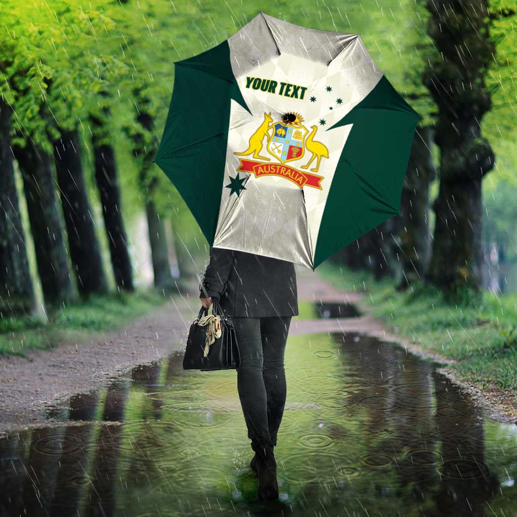 Australia Cricket Custom Umbrella Go Aussie Test Dynamic White - Aussie Hoodie