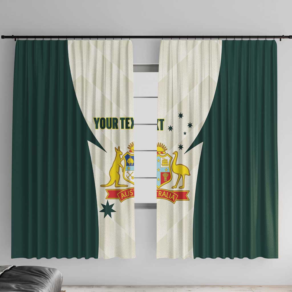 Australia Cricket Custom Window Curtain Go Aussie Test Dynamic White - Aussie Hoodie
