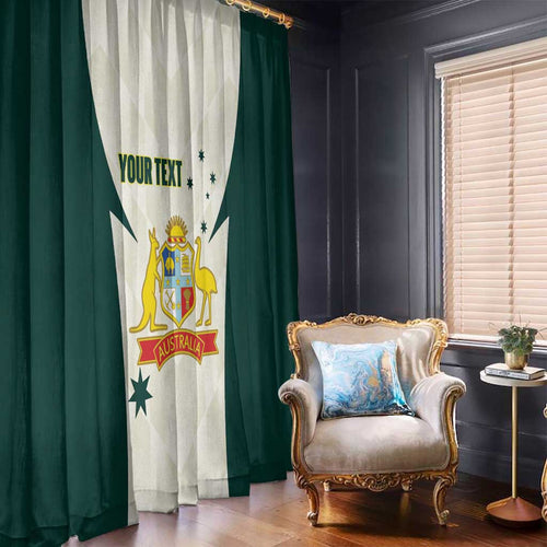 Australia Cricket Custom Window Curtain Go Aussie Test Dynamic White - Aussie Hoodie