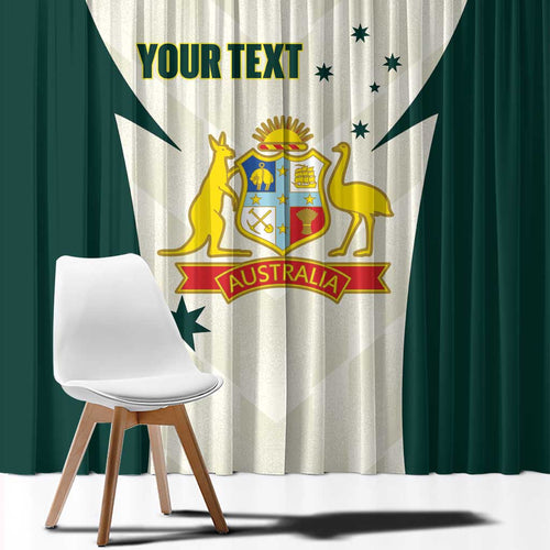 Australia Cricket Custom Window Curtain Go Aussie Test Dynamic White - Aussie Hoodie