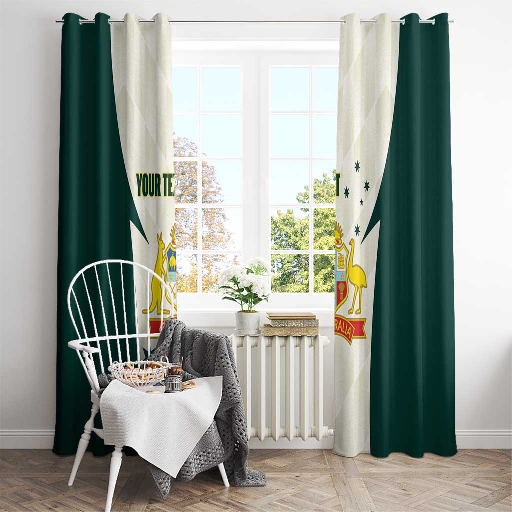 Australia Cricket Custom Window Curtain Go Aussie Test Dynamic White - Aussie Hoodie