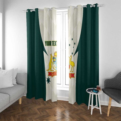 Australia Cricket Custom Window Curtain Go Aussie Test Dynamic White - Aussie Hoodie