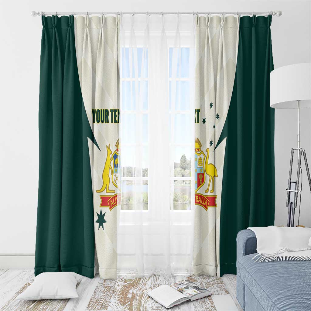 Australia Cricket Custom Window Curtain Go Aussie Test Dynamic White - Aussie Hoodie