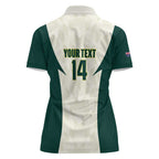 Australia Cricket Custom Women Polo Shirt Go Aussie Test Dynamic White - Aussie Hoodie