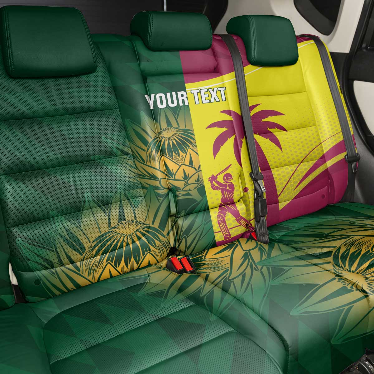 South Africa West Indies Cricket Custom Back Car Seat Cover Proteas Windies Together - Aussie Hoodie