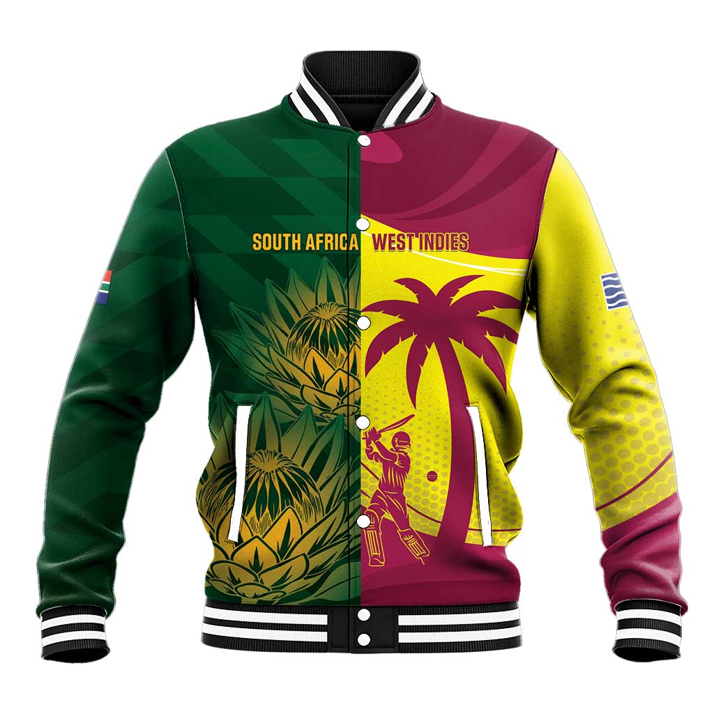 South Africa West Indies Cricket Custom Baseball Jacket Proteas Windies Together - Aussie Hoodie
