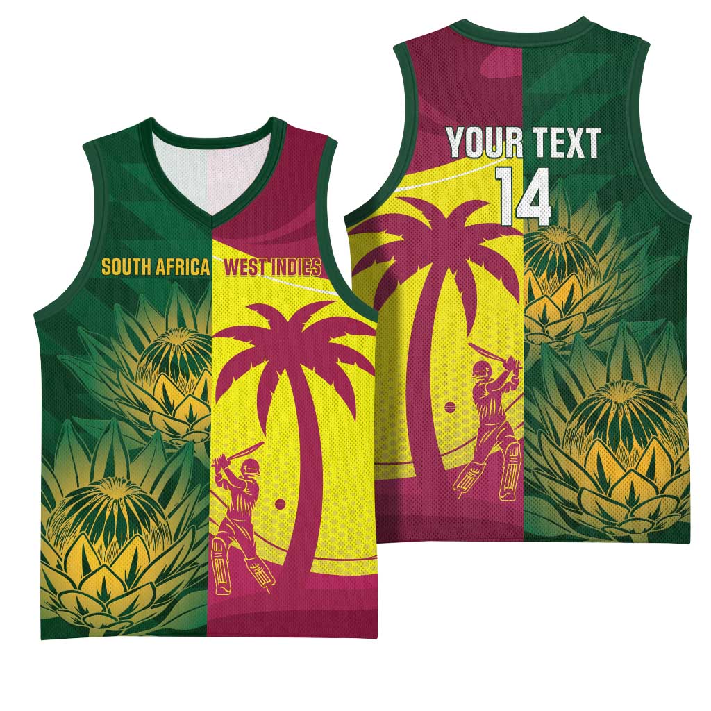 South Africa West Indies Cricket Custom Basketball Jersey Proteas Windies Together - Aussie Hoodie