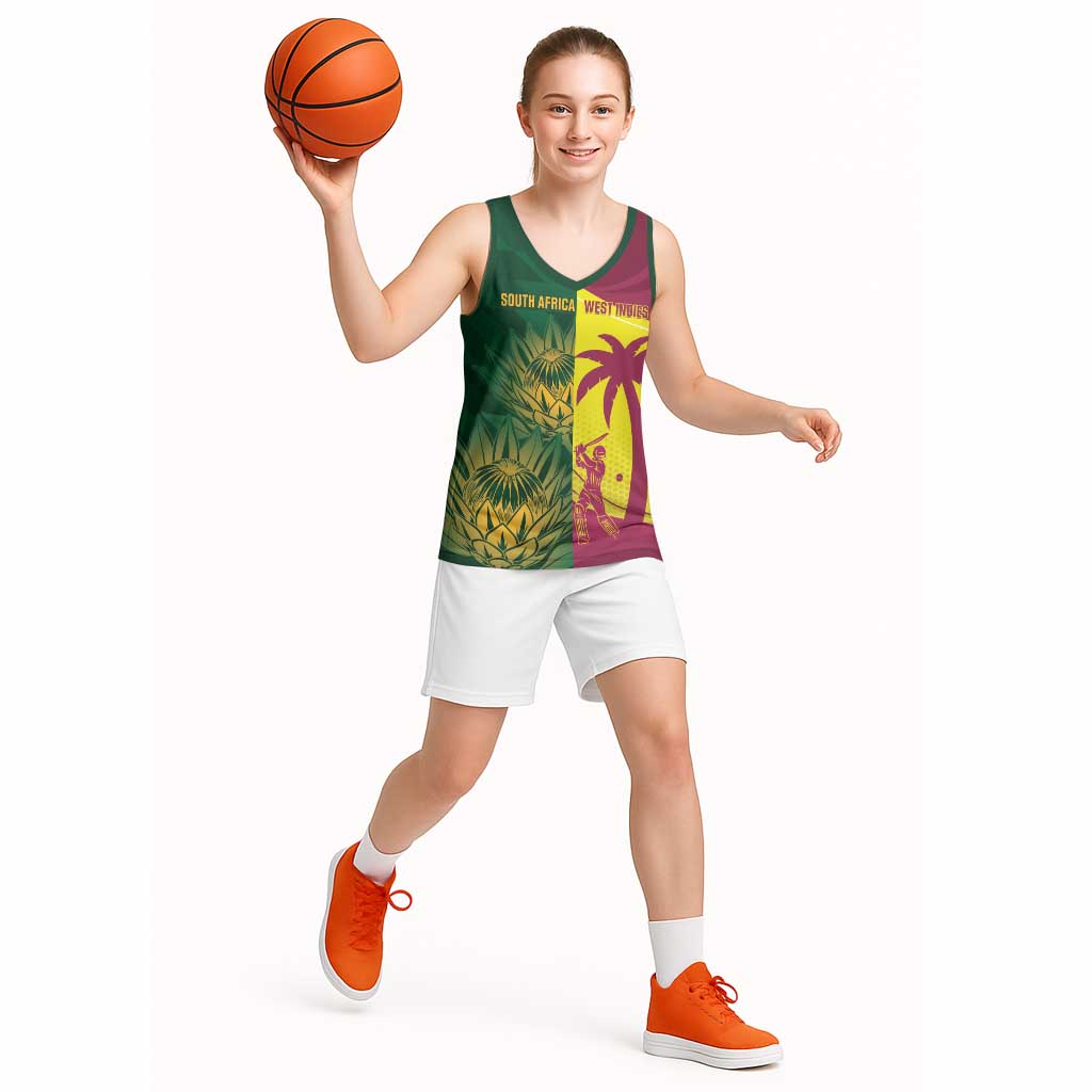 South Africa West Indies Cricket Custom Basketball Jersey Proteas Windies Together - Aussie Hoodie