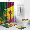 South Africa West Indies Cricket Custom Bathroom Set Proteas Windies Together - Aussie Hoodie