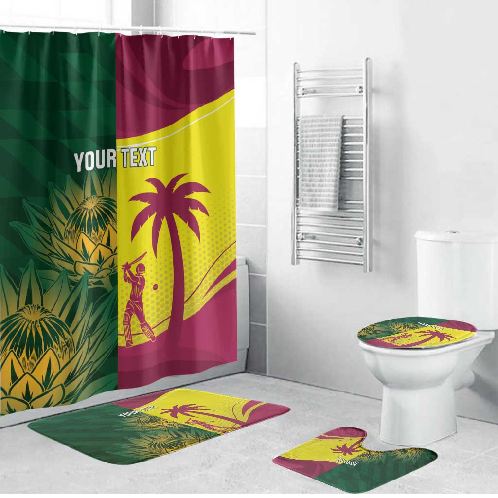 South Africa West Indies Cricket Custom Bathroom Set Proteas Windies Together - Aussie Hoodie