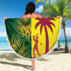 South Africa West Indies Cricket Custom Beach Blanket Proteas Windies Together - Aussie Hoodie